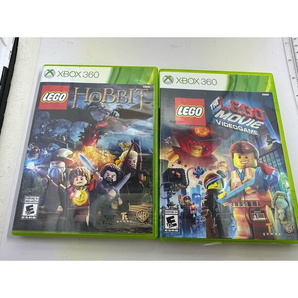 Xbox 360 LEGO Games Bundle 2 Games Lego Movie Game And The Hobbit Tested - Picture 1 of 3